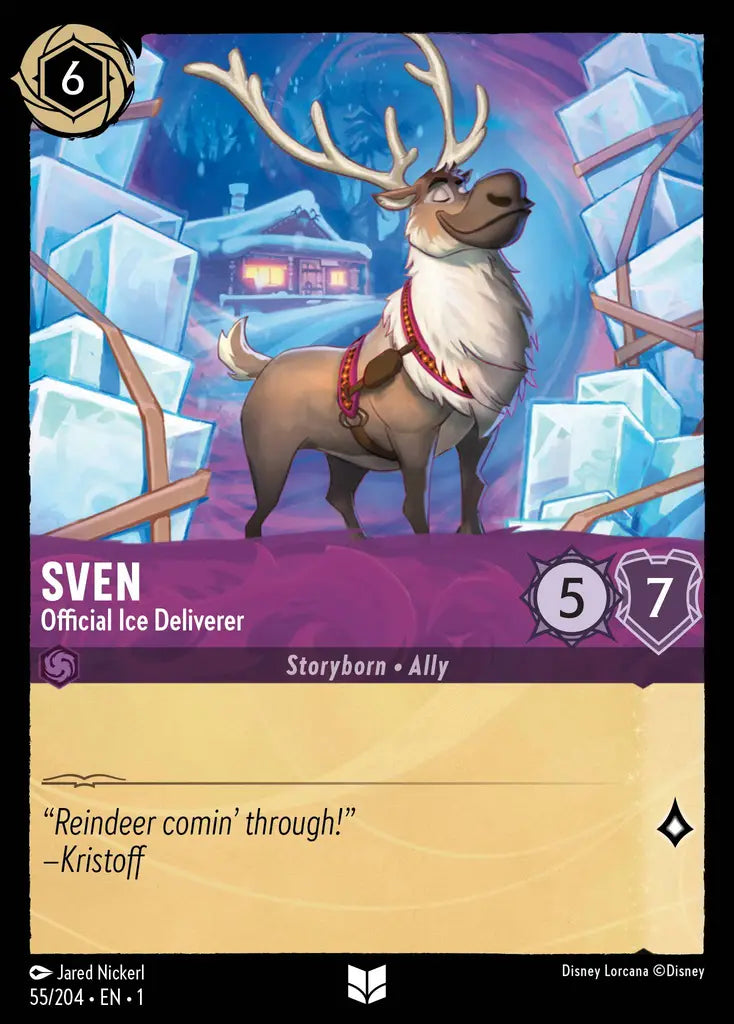 Sven - Official Ice Deliverer - 55/204 - Uncommon - The First Chapter - Disney Lorcana