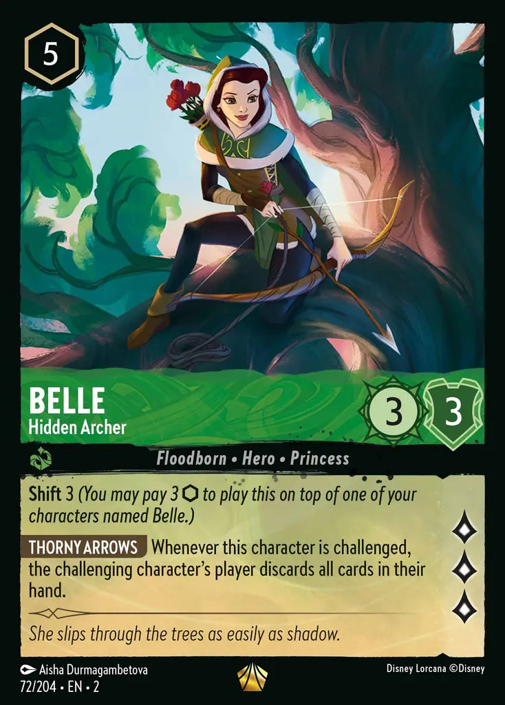 Belle - Hidden Archer - 72/204 - Disney Lorcana