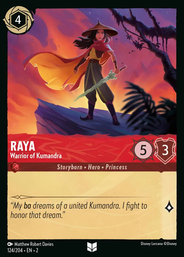 Raya - Warrior of Kumandra - 124/204 - Disney Lorcana
