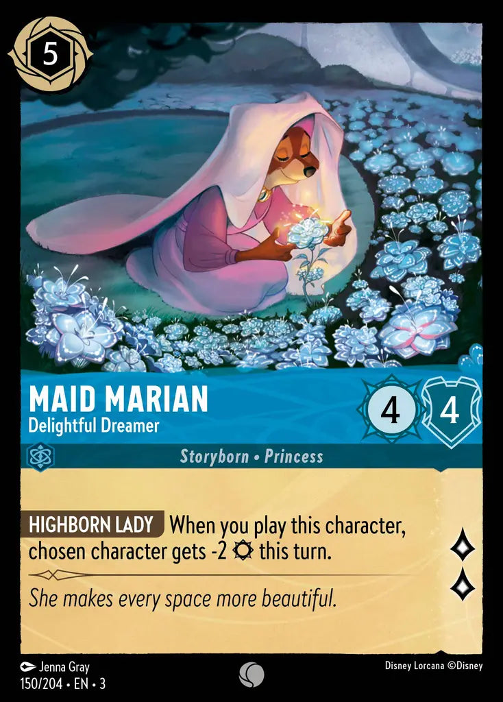 Maid Marian - Delightful Dreamer - 150/204 - Common - Into the Inklands - Disney Lorcana