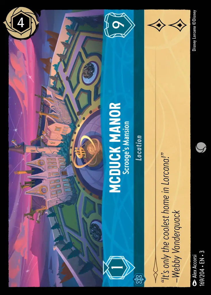 McDuck Manor - Scrooge's Mansion - 169/204 - Common - Into the Inklands - Disney Lorcana