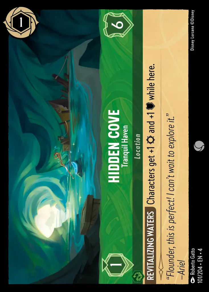 Hidden Cove - Tranquil Haven - 101/204 - Common - Ursula’s Return - Disney Lorcana