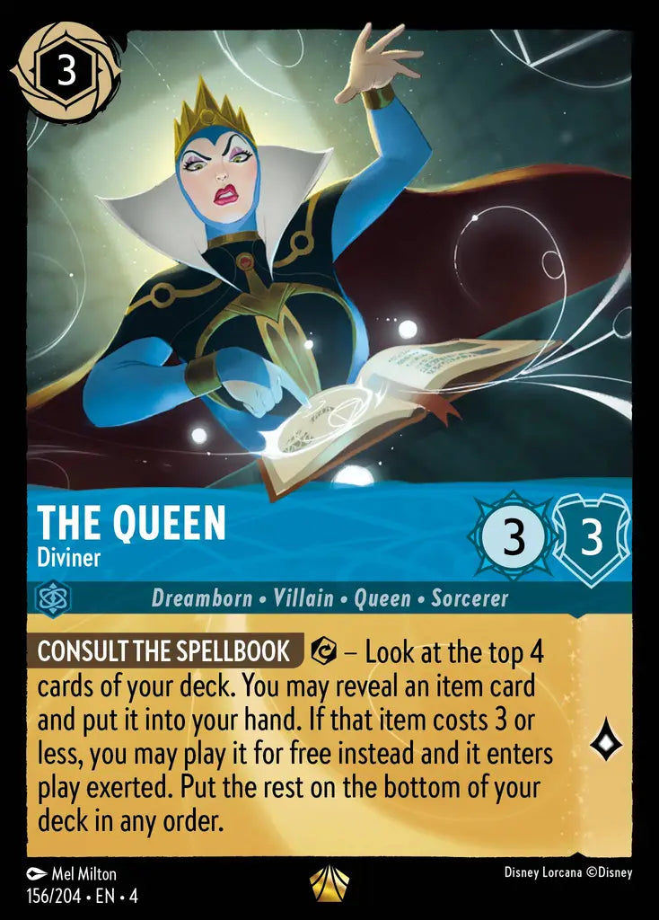 The Queen - Diviner - 156/204 - Legendary - Ursula’s Return - Disney Lorcana