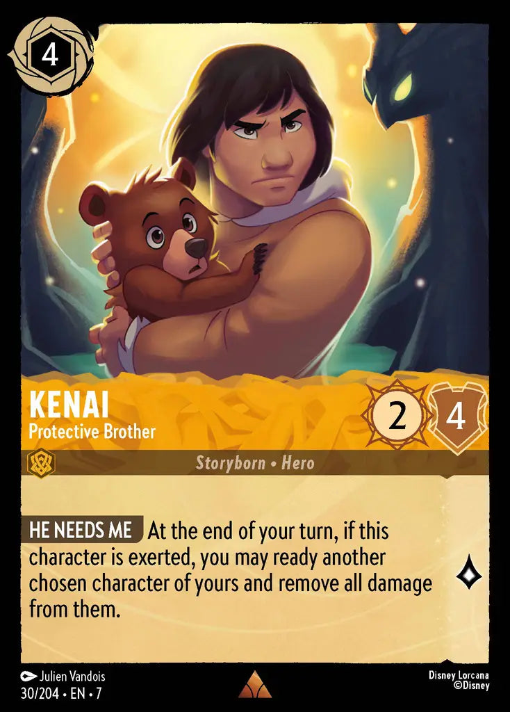 Kenai - Protective Brother - 30/204 - Rare - Archazia’s Island - Disney Lorcana