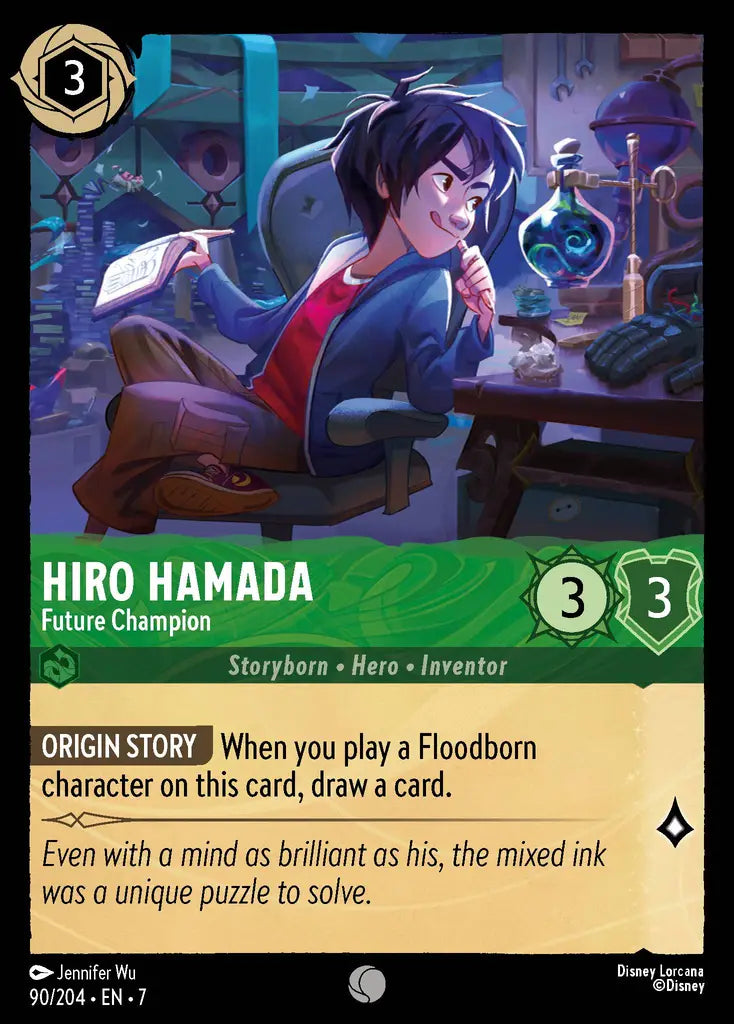 Hiro Hamada - Future Champion - 90/204 - Common - Archazia’s Island - Disney Lorcana