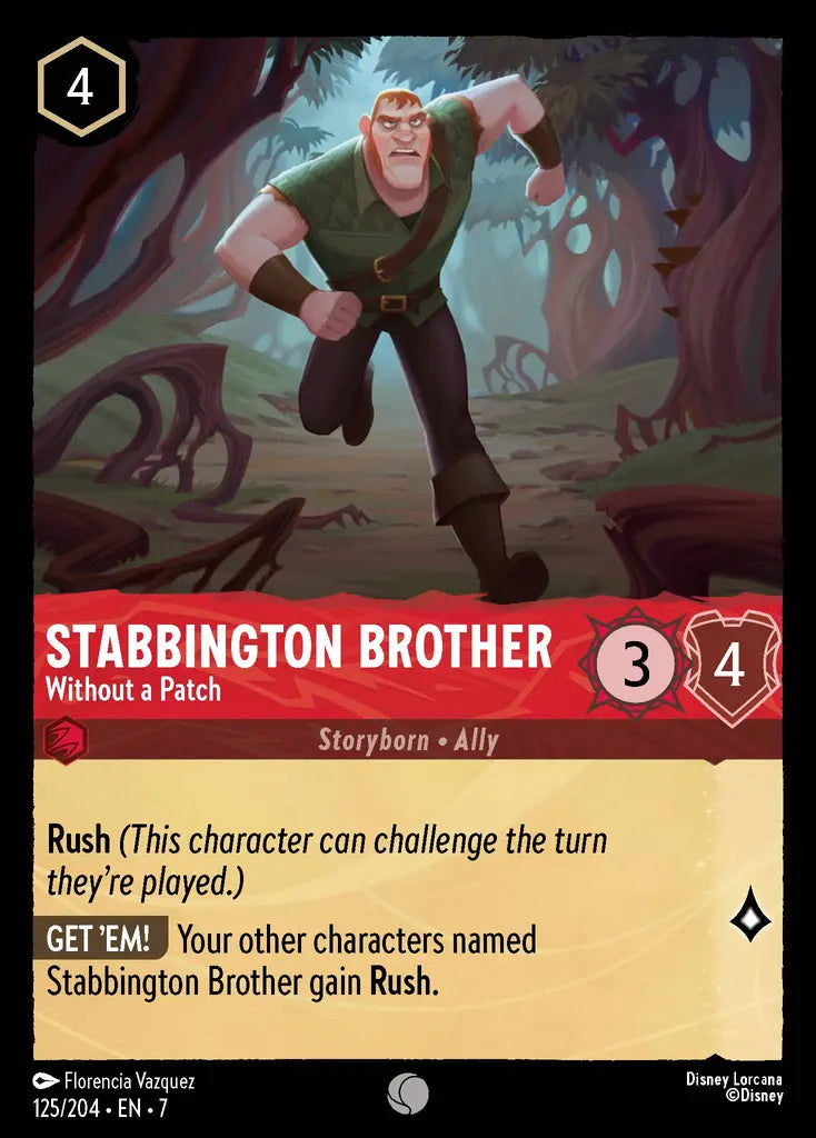 Stabbington Brother - Without a Patch - 125/204 - Common - Archazia’s Island - Disney Lorcana