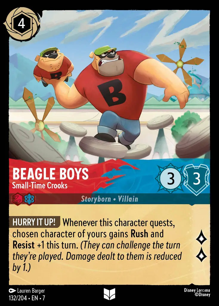 Beagle Boys - Small-Time Crooks - 132/204 - Uncommon - Archazia’s Island - Disney Lorcana