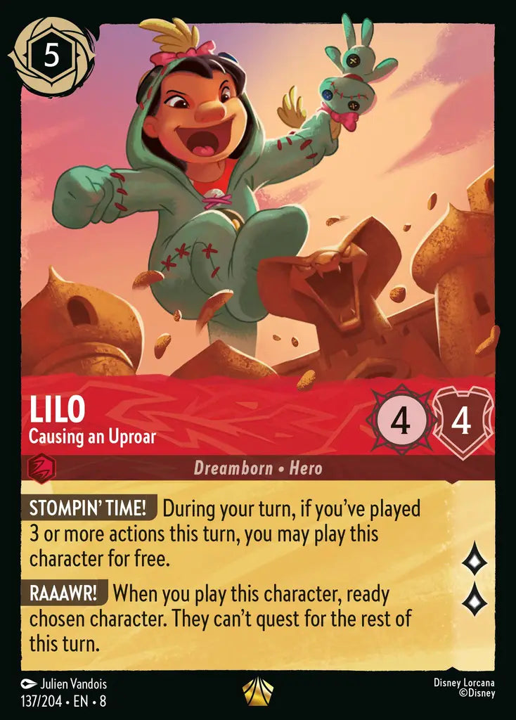Lilo - Causing an Uproar - 137/204 - Legendary - Reign of Jafar - Disney Lorcana