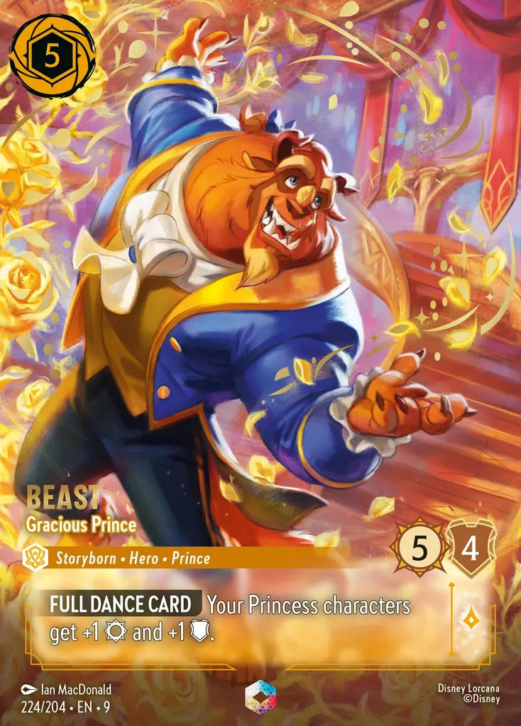 Beast - Gracious Prince - 224/204 - Enchanted - Fabled - Disney Lorcana