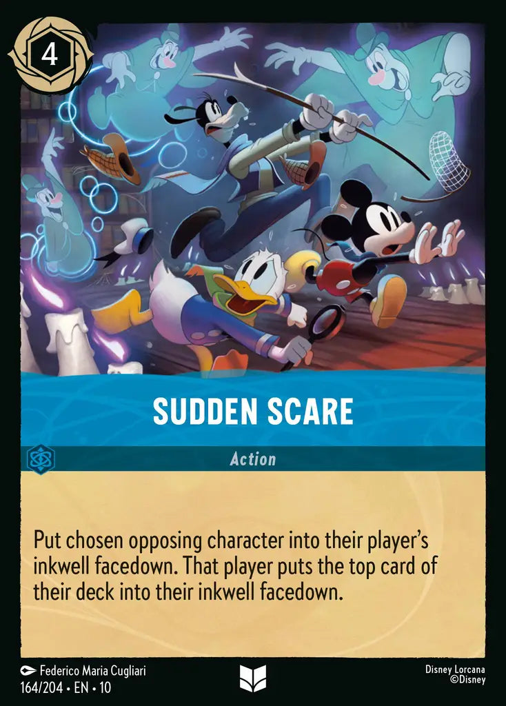 Sudden Scare - 164/204 - Uncommon - Whispers in the Well - Disney Lorcana