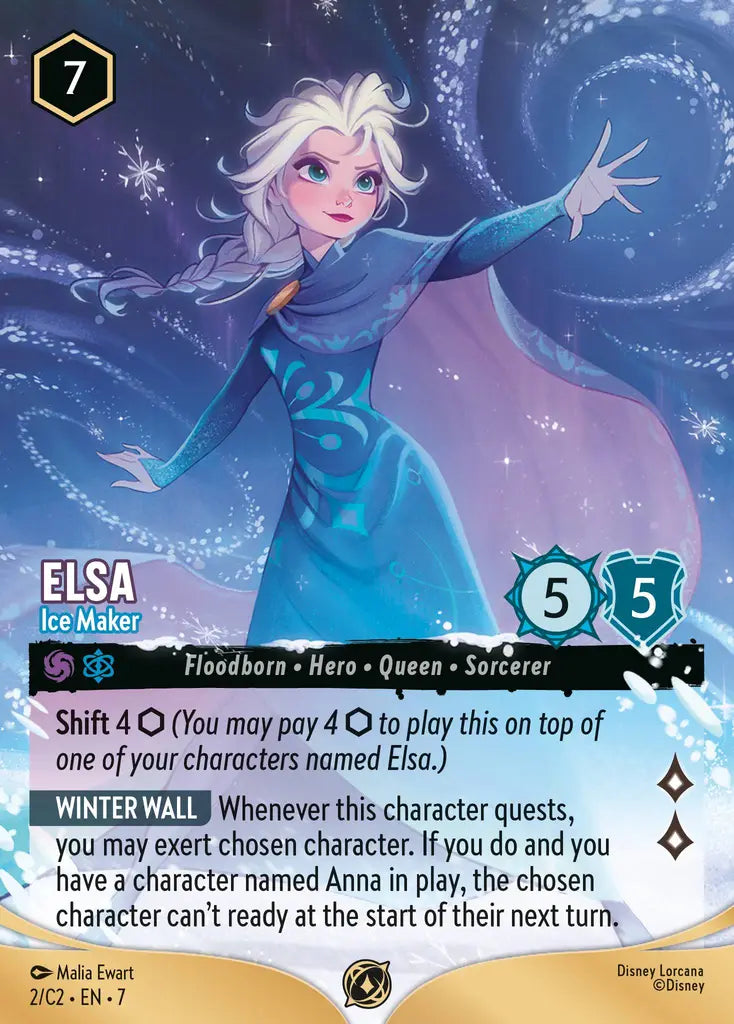 Elsa - Ice Maker - 2/C2 EN7 - Promo - Disney Lorcana