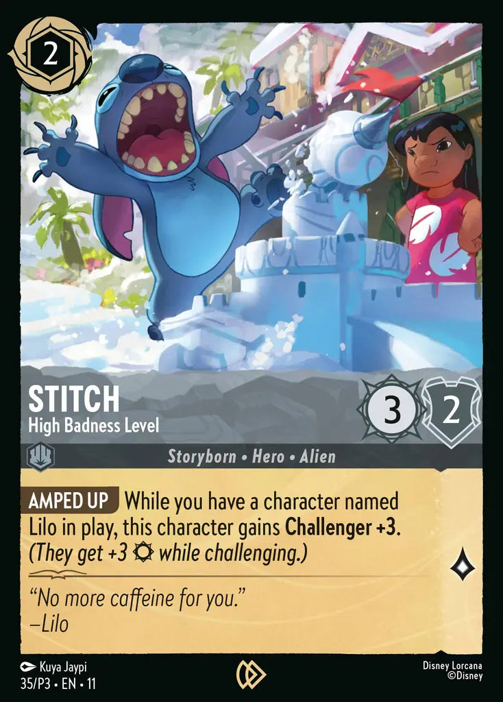 Stitch - High Badness Level - 35/P3 EN11 - Promo - Disney Lorcana