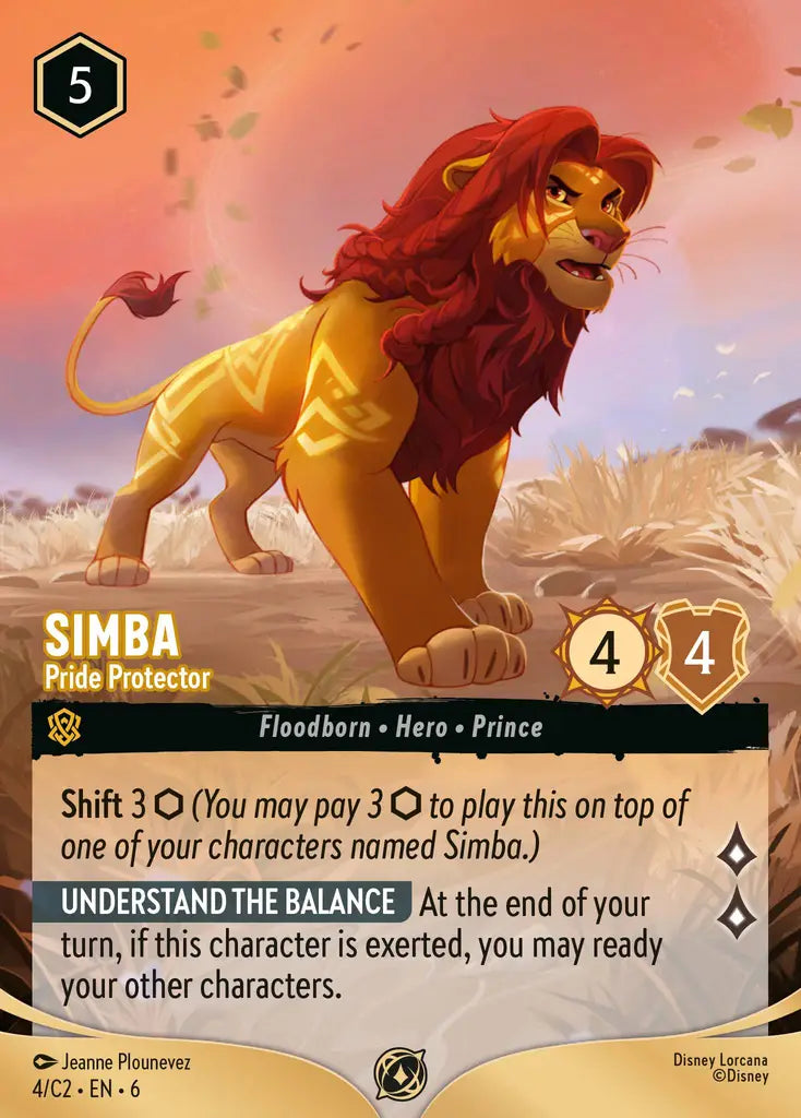 Simba - Pride Protector - 4/C2 EN6 - Promo - Disney Lorcana