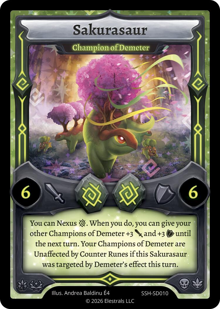 Sakurasaur - Champion of Demeter