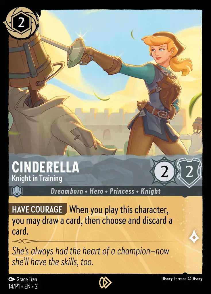 Cinderella - Knight in Training - 14/P1 - Promo - Disney Lorcana