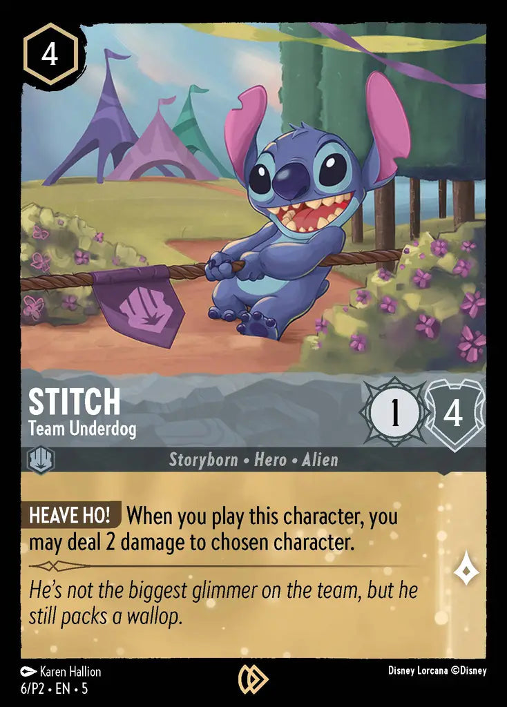 Stitch - Team Underdog - 6/P2 - Promo - Disney Lorcana