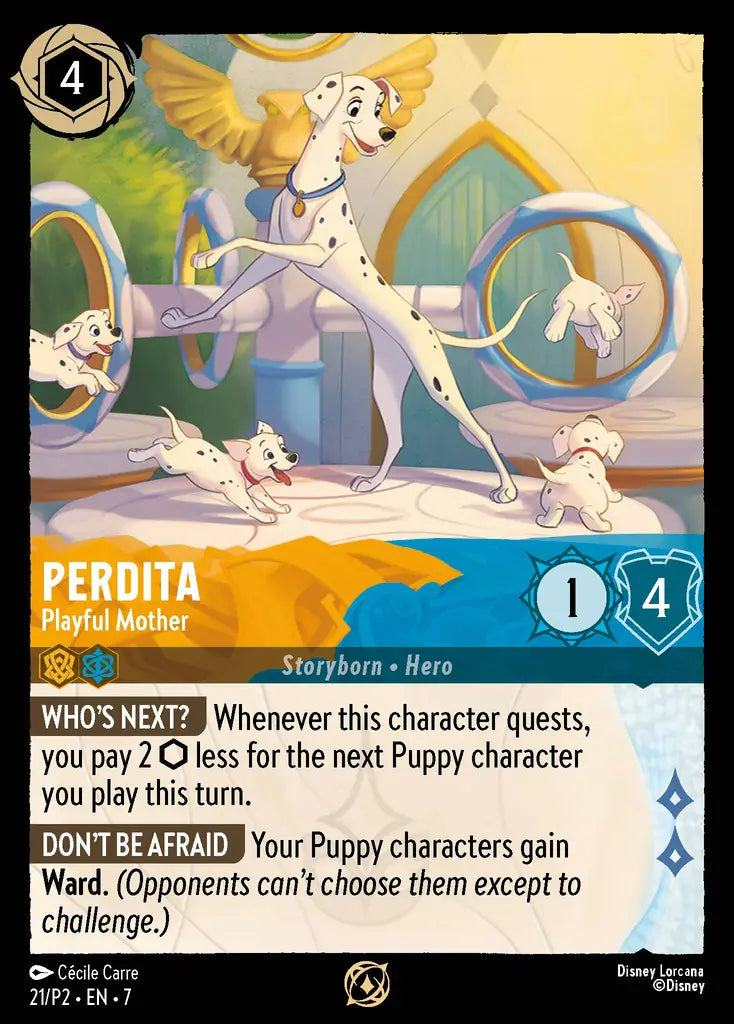 Perdita - Playful Mother - 21/P2 - Promo - Disney Lorcana
