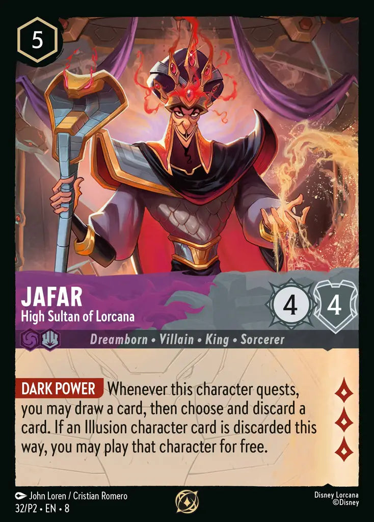 Jafar - High Sultan of Lorcana - 32/P2 - Promo - Disney Lorcana