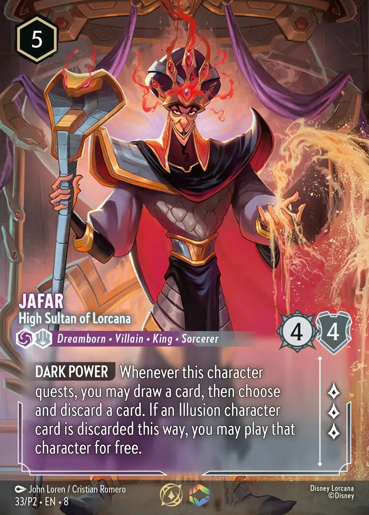 Jafar - High Sultan of Lorcana - 33/P2 - Promo - Disney Lorcana