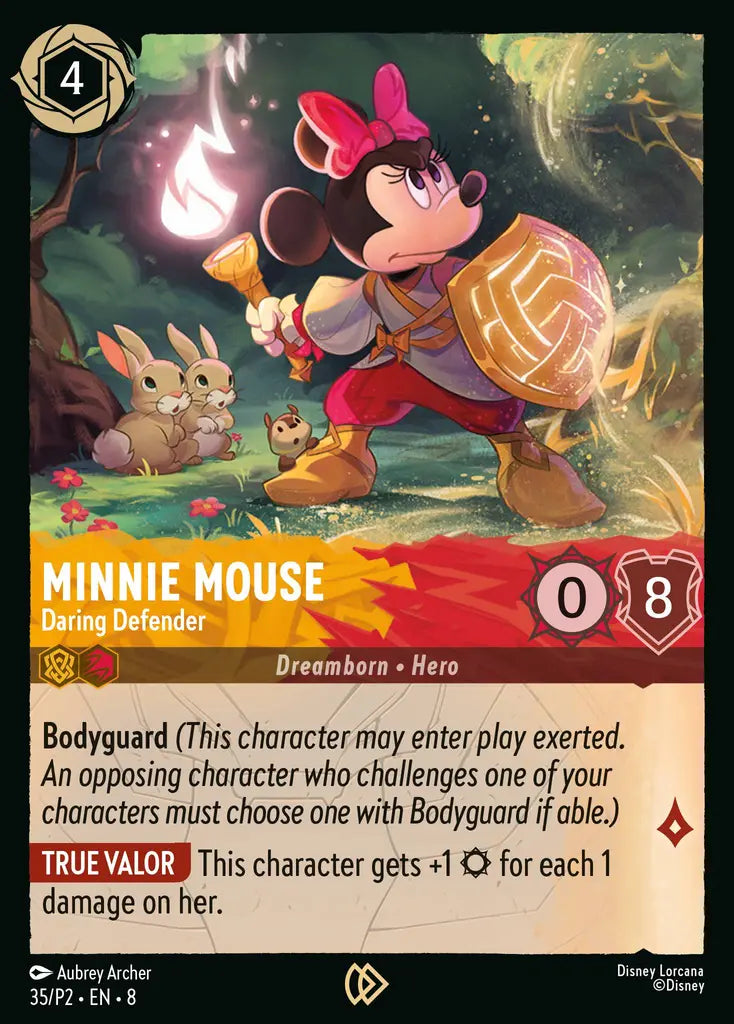 Minnie Mouse - Daring Defender - 35/P2 - Promo - Disney Lorcana