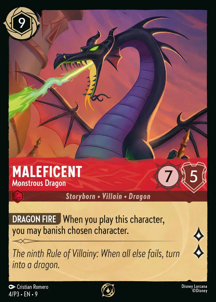 Maleficent - Monstrous Dragon - 4/P3 - Promo