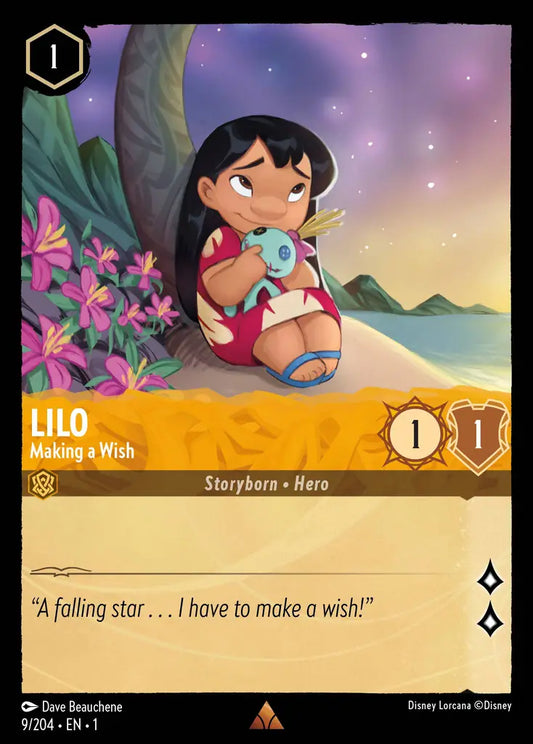 Lilo - Making a Wish - 9/204 - Rare - The First Chapter - Disney Lorcana