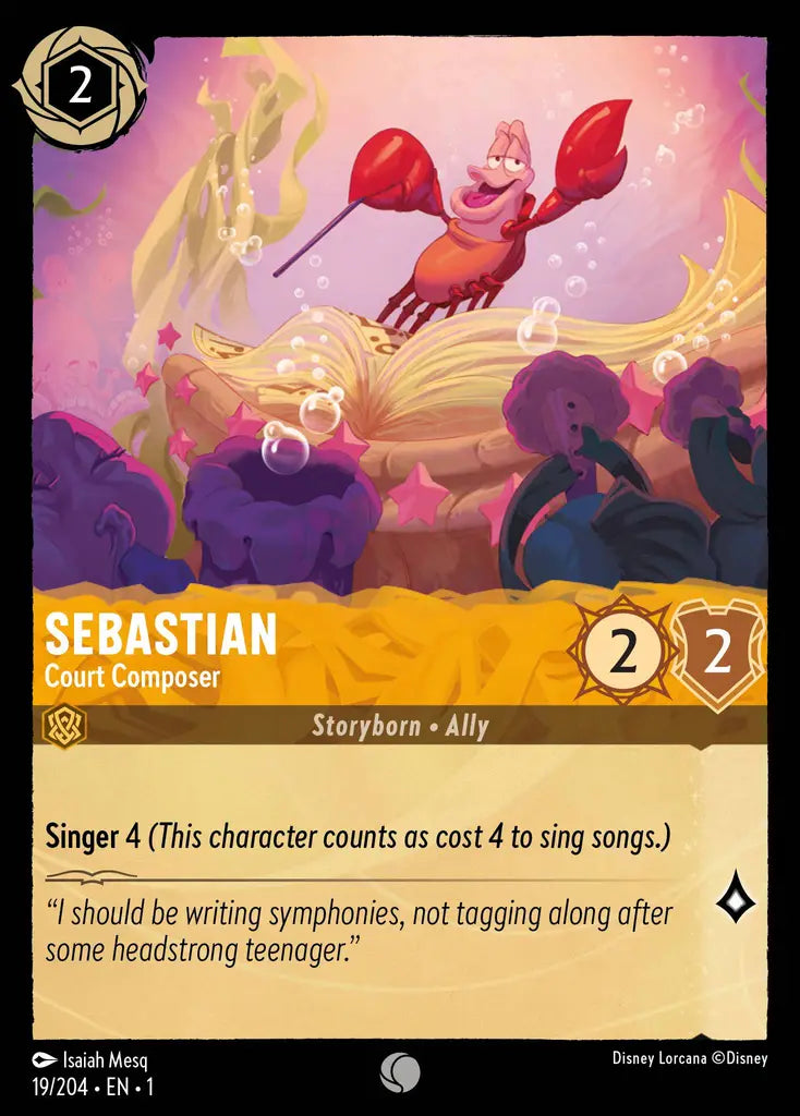 Sebastian - Court Composer - 19/204 - Common - The First Chapter - Disney Lorcana