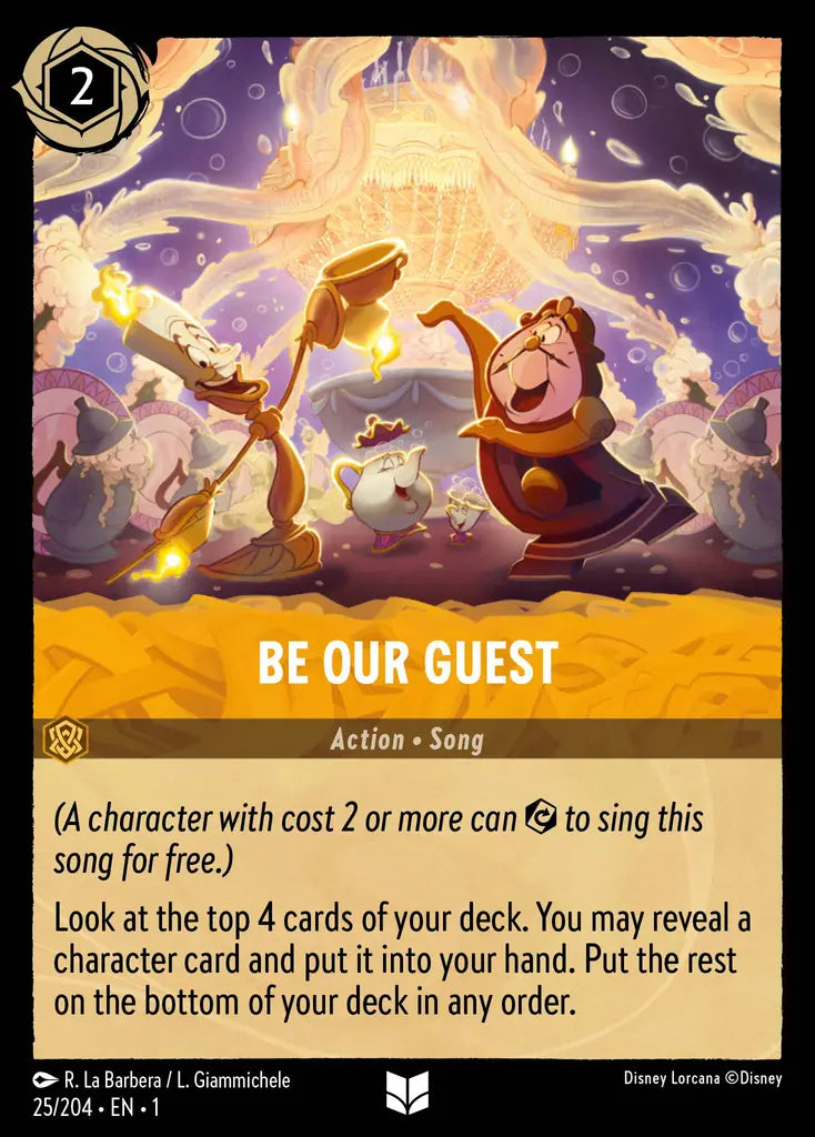 Be Our Guest - 25/204 - Uncommon - The First Chapter - Disney Lorcana