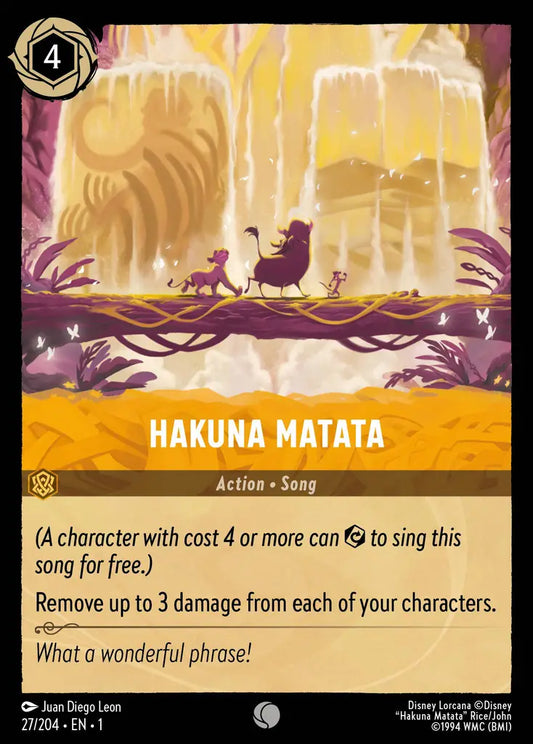 Hakuna Matata - 27/204 - Common - The First Chapter - Disney Lorcana