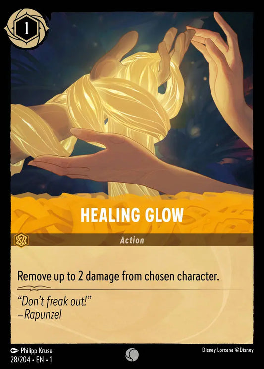 Healing Glow - 28/204 - Common - The First Chapter - Disney Lorcana