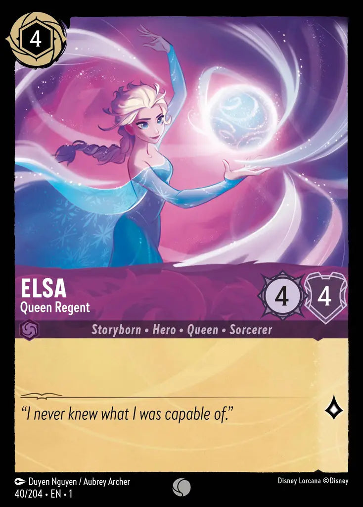 Elsa - Queen Regent - 40/204 - Common - The First Chapter - Disney Lorcana