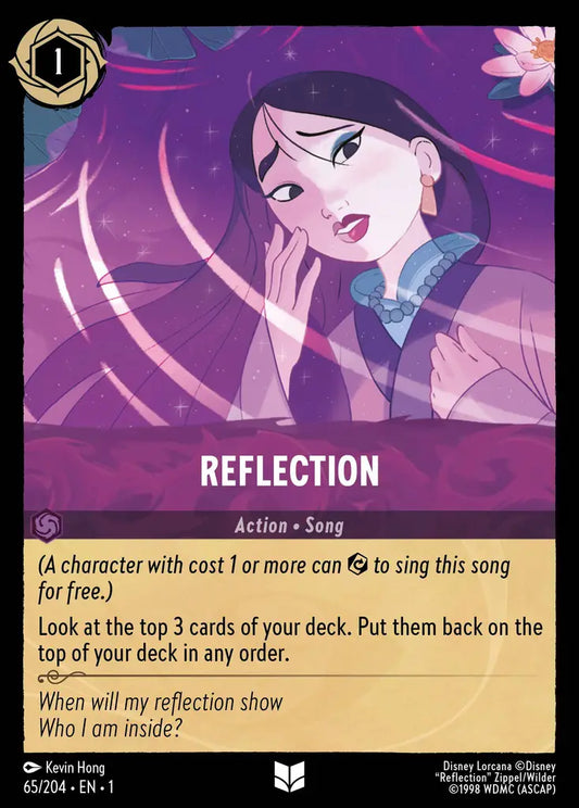 Reflection - 65/204 - Uncommon - The First Chapter - Disney Lorcana