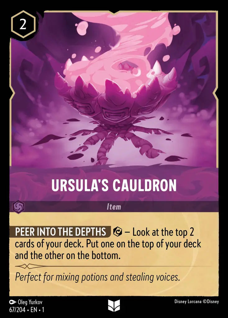Ursula's Cauldron - 67/204 - Uncommon - The First Chapter - Disney Lorcana