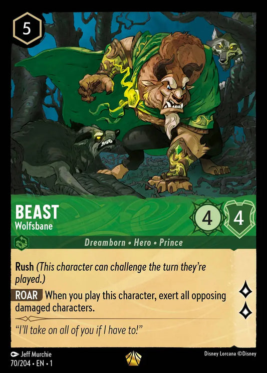 Beast - Wolfsbane - 70/204 - Legendary - The First Chapter - Disney Lorcana