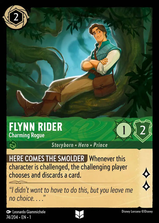 Flynn Rider - Charming Rogue - 74/204 - Uncommon - The First Chapter - Disney Lorcana