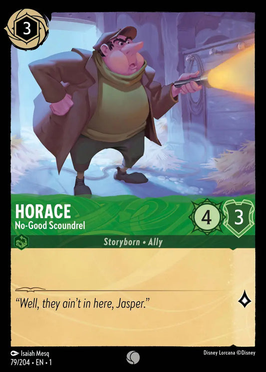 Horace - No-Good Scoundrel - 79/204 - Common - The First Chapter - Disney Lorcana