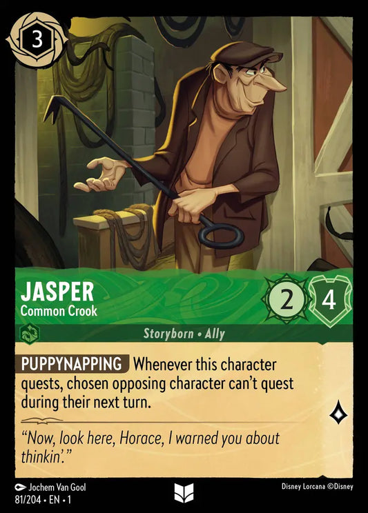 Jasper - Common Crook - 81/204 - Uncommon - The First Chapter - Disney Lorcana