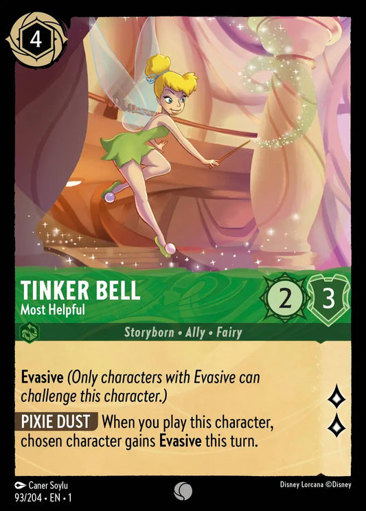 Tinker Bell - Most Helpful - 93/204 - Common - The First Chapter - Disney Lorcana