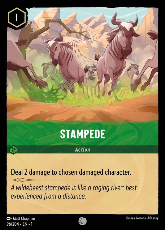 Stampede - 96/204 - Common - The First Chapter - Disney Lorcana