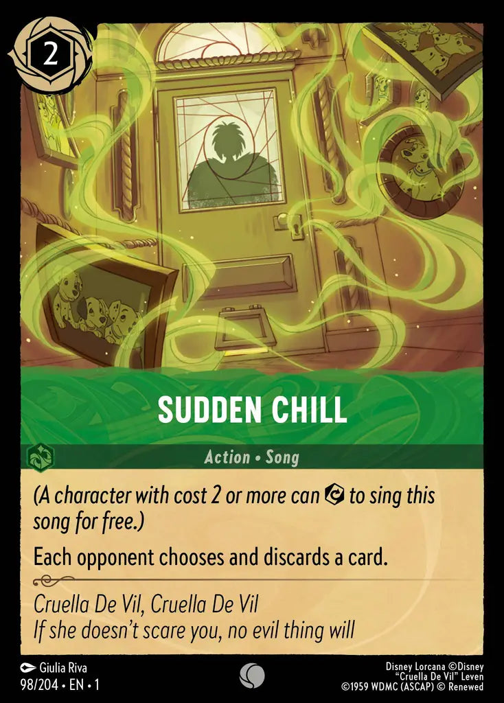 Sudden Chill - 98/204 - Common - The First Chapter - Disney Lorcana
