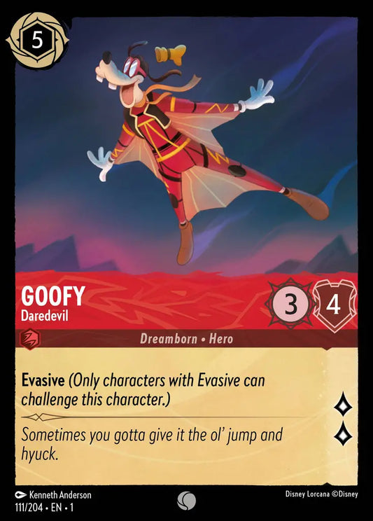 Goofy - Daredevil - 111/204 - Common - The First Chapter - Disney Lorcana