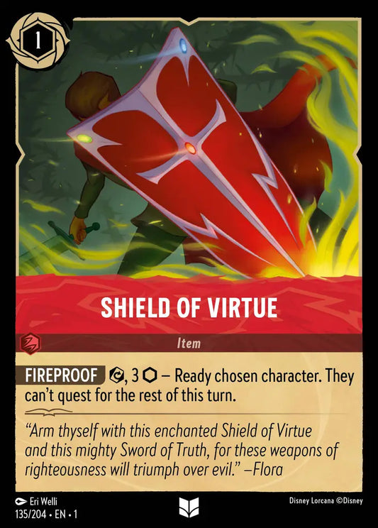 Shield of Virtue - 135/204 - Uncommon - The First Chapter - Disney Lorcana
