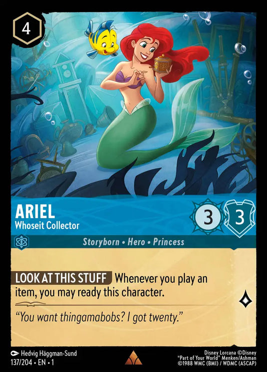 Ariel - Whoseit Collector - 137/204 - Rare - The First Chapter - Disney Lorcana