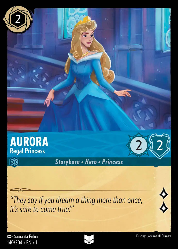 Aurora - Regal Princess - 140/204 - Uncommon - The First Chapter - Disney Lorcana