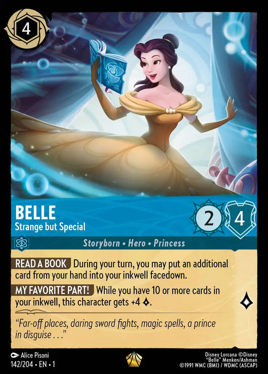 Belle - Strange but Special - 142/204 - Legendary - The First Chapter - Disney Lorcana