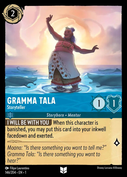 Gramma Tala - Storyteller - 146/204 - Uncommon - The First Chapter - Disney Lorcana