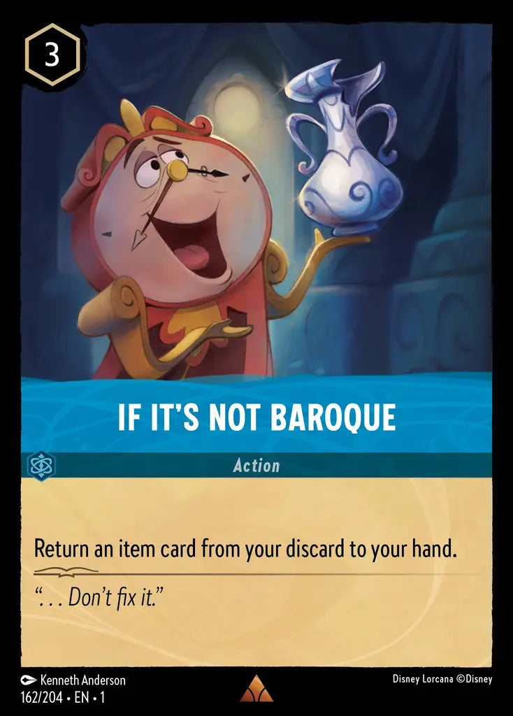 If it's Not Baroque - 162/204 - Rare - The First Chapter - Disney Lorcana