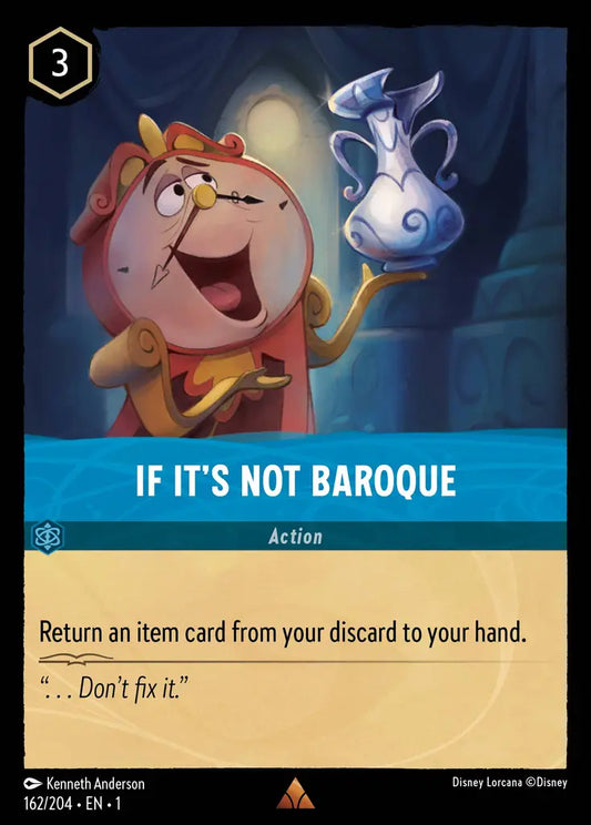 If it's Not Baroque - 162/204 - Rare - The First Chapter - Disney Lorcana