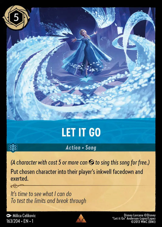 Let It Go - 163/204 - Rare - The First Chapter - Disney Lorcana