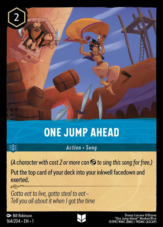 One Jump Ahead - 164/204 - Uncommon - The First Chapter - Disney Lorcana